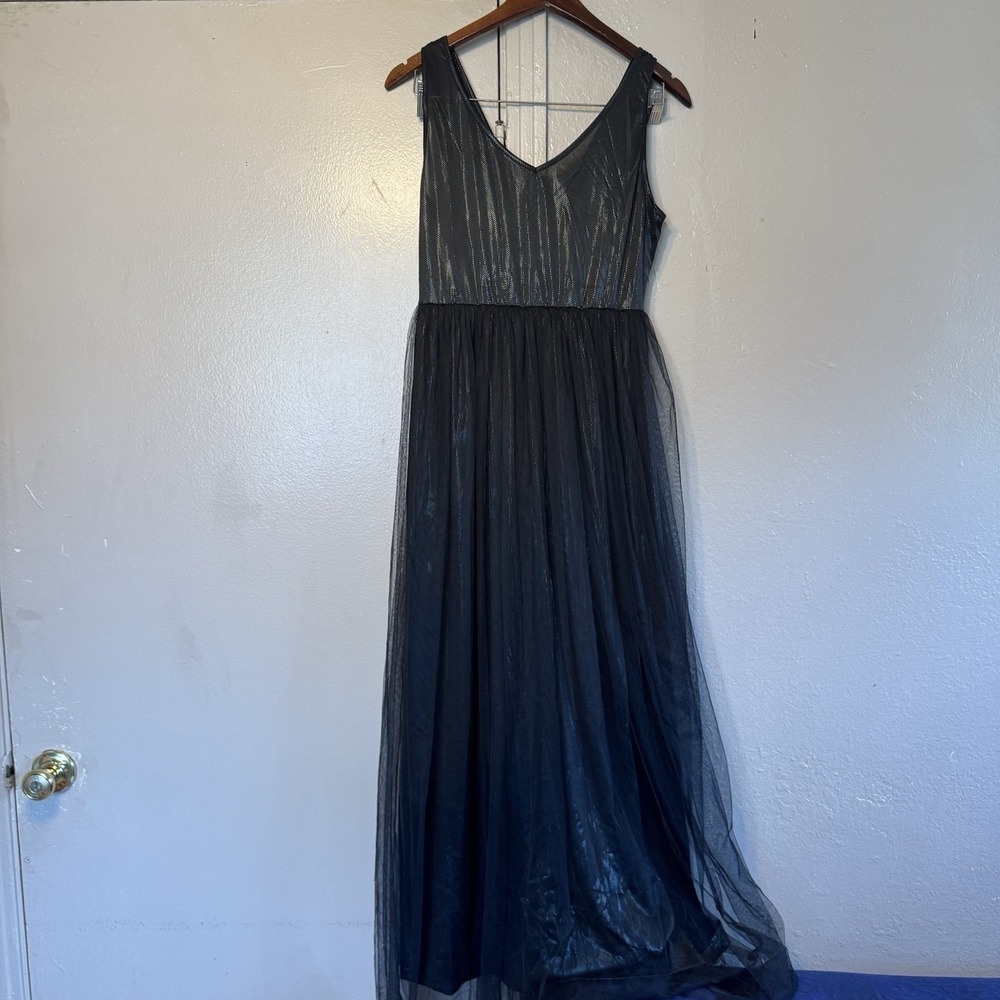 Women's S/M Dark Whimsy Goth Fairy Tulle Tank Dress